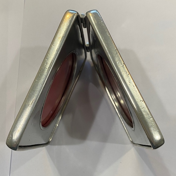 Vintage, hinged, double pewter frame, most likely 
 from the brand Pierre Deux. - Picture 4 of 7